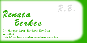 renata berkes business card