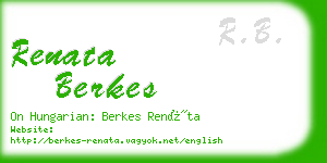 renata berkes business card